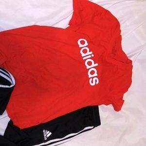 Addidas Workout Tshirt and Pants